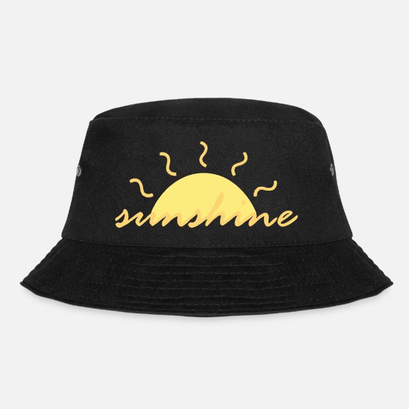 Sunshine - Bucket Hat - Schwarz