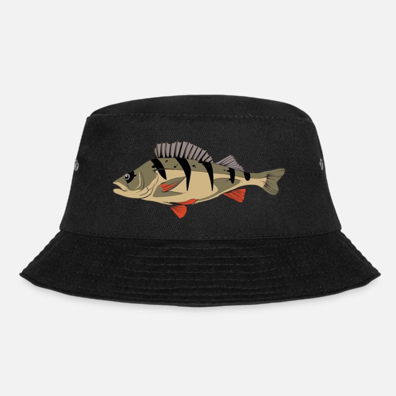 Barsch Flussbarsch Barsche Barschangeln Kretzer - Bucket Hat - Schwarz