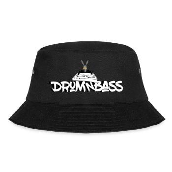 Drum'n'bass Hase D'n'B DNB Hard Weed Jungle Music - Bucket Hat - Schwarz - Vorne - Lela (165cm)