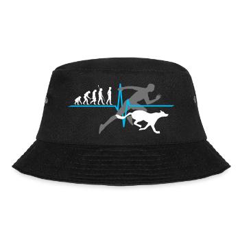 Canicross Herzlinie Joggen Evolution Hund - Bucket Hat - Schwarz - Vorne - Lela (165cm)