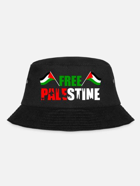 Soutien gratuit à la Palestine &Gaza Freedom Vintage - Bob - noir