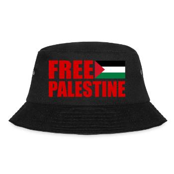 Free palestine - Bucket Hat - Schwarz - Vorne - Lela (165cm)