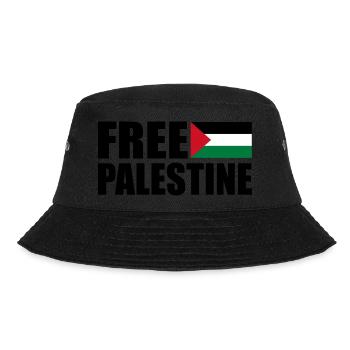 Free palestine - Bucket Hat - Schwarz - Vorne - Lela (165cm)