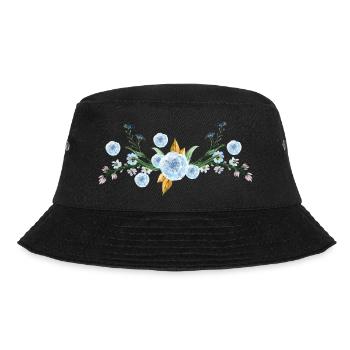 Blume - Bucket Hat - Schwarz - Vorne - Lela (165cm)