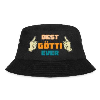 Best Götti Ever Taufgötti Firmgötti Pate - Bucket Hat - Schwarz - Vorne - Lela (165cm)
