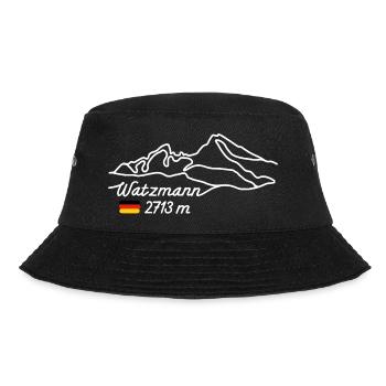 Watzmann Bayern Berchtesgaden German flag mountain - Bucket Hat - black - Front - Lela (165cm)