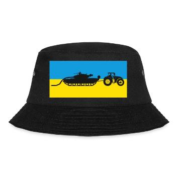 Tracteur ukrainien tirant un char. - Bob - noir - Devant - Lela (165cm)