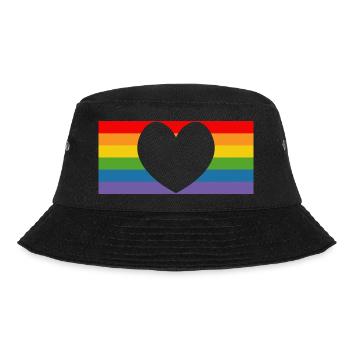 pride rainbow flag - Bucket Hat - black - Front - Lela (165cm)