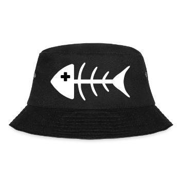 DEAD HOUTA WHITE - Bucket Hat - black - Front - Lela (165cm)