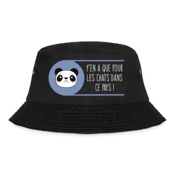 Panda : y’en a que pour les chats dans ce pays - Bob - noir - Devant - Lela (165cm)