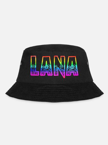lana rs rainbow - Bucket Hat - black