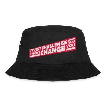 Workout Fitness Motivation Zitat - Bucket Hat - Schwarz - Vorne - Lela (165cm)
