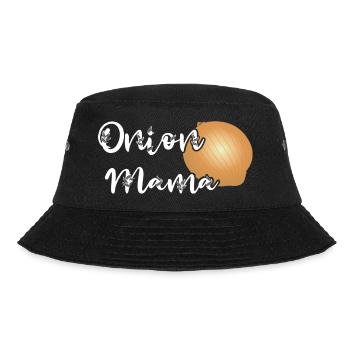 Onion Lover Funny Vegetable Cooking Organic Food - Bucket Hat - Schwarz - Vorne - Lela (165cm)