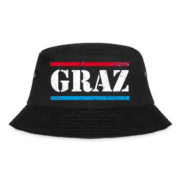 Graz - Bucket Hat - Schwarz - Vorne - Lela (165cm)