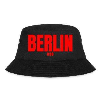 Berlin 030 - Bucket Hat - Schwarz - Vorne - Lela (165cm)