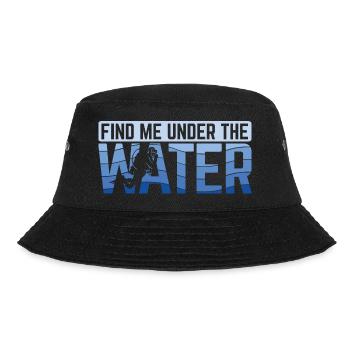 Apnoetaucher Freitaucher Taucher - Bucket Hat - Schwarz - Vorne - Lela (165cm)