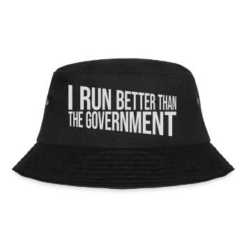 run better than government - Bucket Hat - black - Front - Lela (165cm)