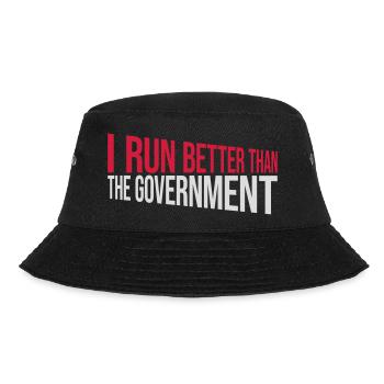 run better than government - Bucket Hat - black - Front - Lela (165cm)