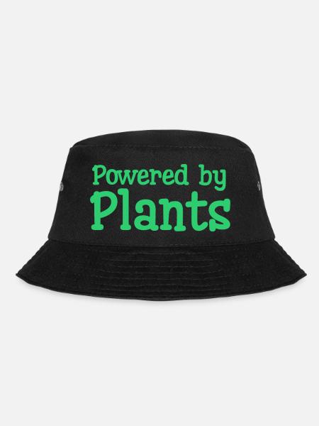 Powered by plants - Bucket Hat - black