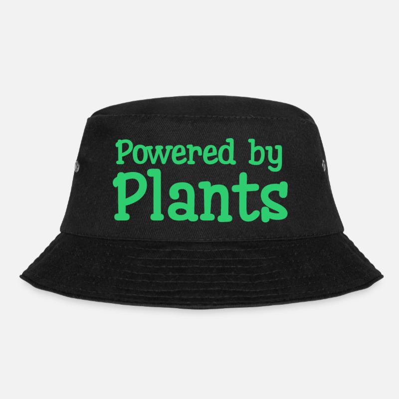 Powered by plants - Bucket Hat - black