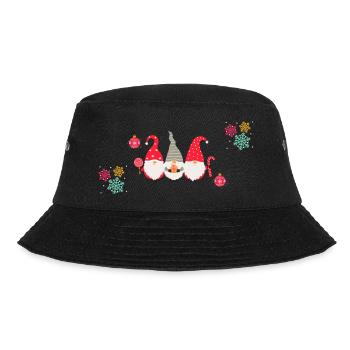 Christmas Gnomes - Bucket Hat - black - Front - Lela (165cm)