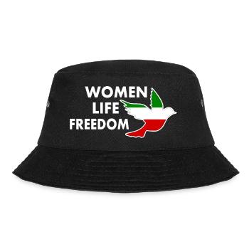 Women life freedom - Bucket Hat - black - Front - Lela (165cm)