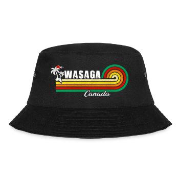 Wasaga Beach Ontario Kanada - Bucket Hat - Schwarz - Vorne - Lela (165cm)