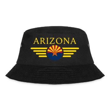 USA Staaten Arizona - Bucket Hat - Schwarz - Vorne - Lela (165cm)