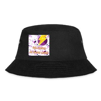 Geh sterben du Nervst mich!! - Shop WoW - 2023 - Bucket Hat - Schwarz - Vorne - Lela (165cm)