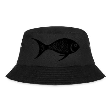 Süßer Fisch schwimmt im Meer - Illustration - Bucket Hat - Schwarz - Vorne - Lela (165cm)