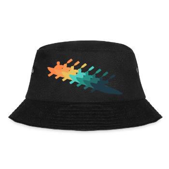Retro kayak - Bucket Hat - black - Front - Lela (165cm)