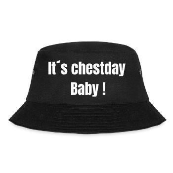 It's chestday Baby 1 - Bucket Hat - black - Front - Lela (165cm)