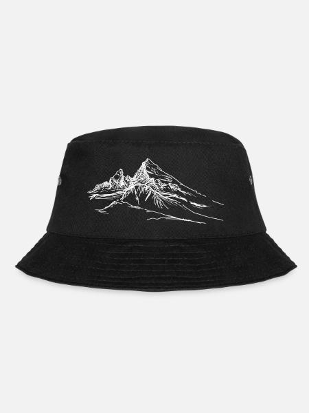 Watzmann Outdoor Sport Wandern Bergsteigen - Bucket Hat - Schwarz