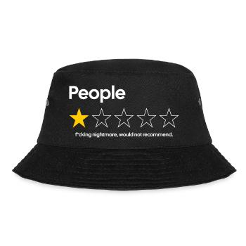 People – 1 Star Review | Nightmare - Bucket Hat - black - Front - Lela (165cm)