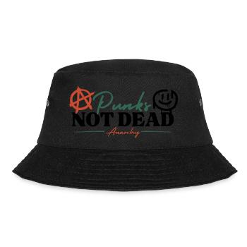 Punks not dead - Anarchy - Bucket Hat - Schwarz - Vorne - Lela (165cm)