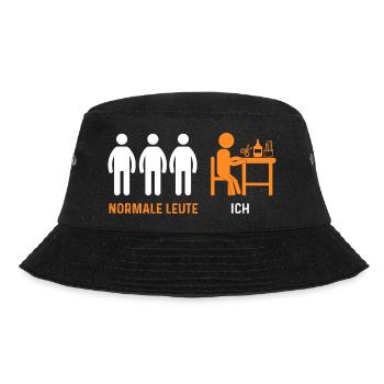 Bastler Basteln - Bucket Hat - Schwarz - Vorne - Lela (165cm)