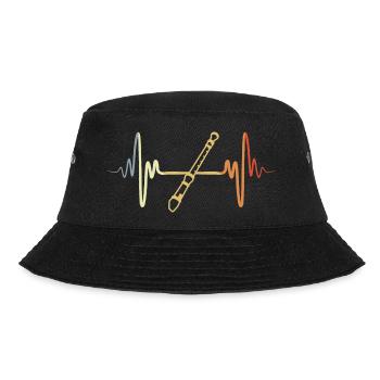 Retro Flute - Bucket Hat - black - Front - Lela (165cm)