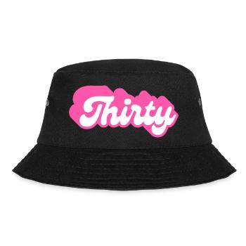 Dreißigster Geburtstag - 30. Geburtstag Retro Pink - Bucket Hat - Schwarz - Vorne - Lela (165cm)