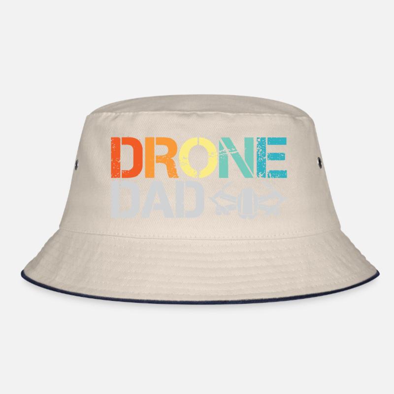 drone papa rétro vintage design drone vol icône Bob