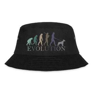 DIE EVOLUTION DES BULLTERRIERS - Bucket Hat - Schwarz - Vorne - Lela (165cm)