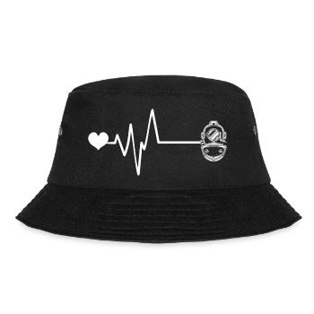 Diving Apnea Heartbeat - Bucket Hat - black - Front - Lela (165cm)