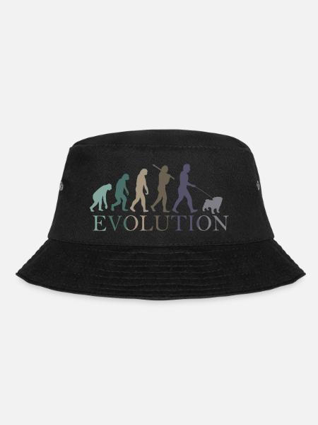 DIE EVOLUTION DES MOPSES - Bucket Hat - Schwarz