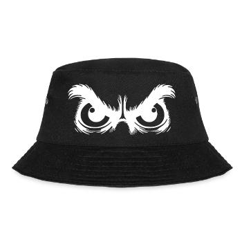 Owl eyes with stubborn gaze - Bucket Hat - black - Front - Lela (165cm)