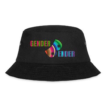 Gender-Bender hat den Regenbogen gefunden - Bucket Hat - Schwarz - Vorne - Lela (165cm)