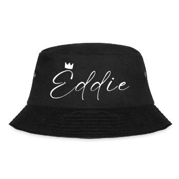 Eddie Name König T-Shirt Geschenk Männer - Bucket Hat - Schwarz - Vorne - Lela (165cm)
