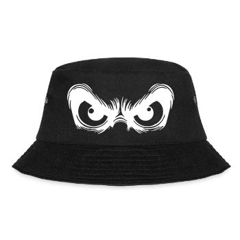 Observing eyes with a fixed gaze - Bucket Hat - black - Front - Lela (165cm)