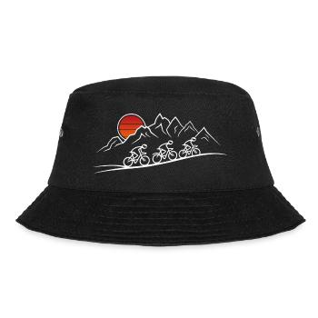 Bicycle Tour Mountains Bicycle Nature Excursion - Bucket Hat - black - Front - Lela (165cm)