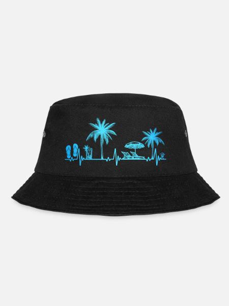 Heartbeat Palm Tree Glass Flipp Flop Summer Lover - Bob - noir
