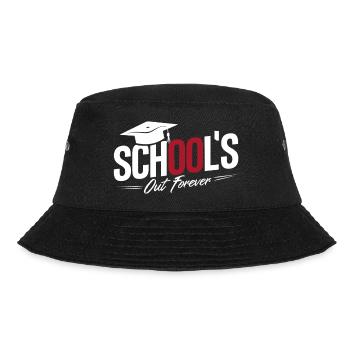 Schulabschluss Abschlussfeier School`s Out Forever - Bucket Hat - Schwarz - Vorne - Lela (165cm)