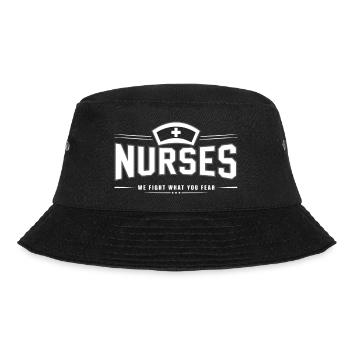 Nurses Nurse Physician Assistant Doctor Medicine - Bucket Hat - black - Front - Lela (165cm)
